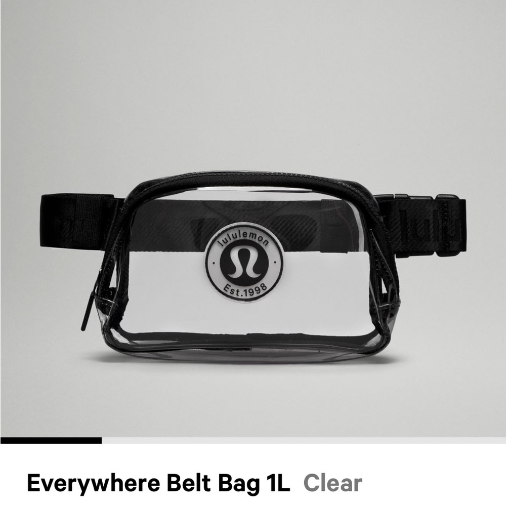 Lululemon Everywhere clear Festival Belt Bag